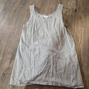 Duluth Trading Co No-Yank Tank Top Heather Gray Shelf Bra Large 42717